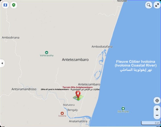 Antetezambaro β Google Maps location, Toamasina II